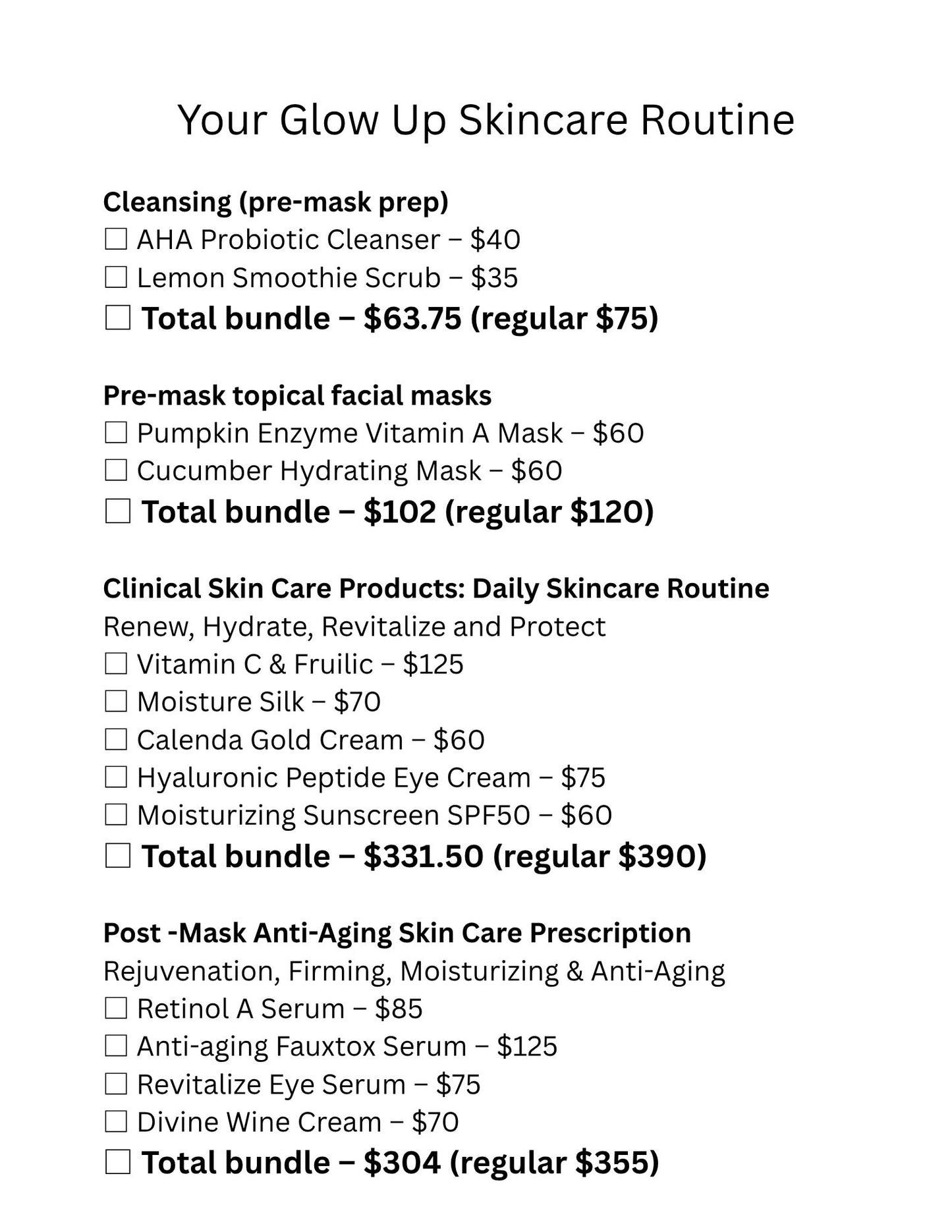 Skincare Routine Bundles